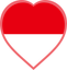 Indonesia Heart Badge