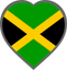 Jamaica Heart Badge