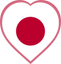 Japan Heart Badge
