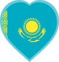 Казахстан Значок-сердце