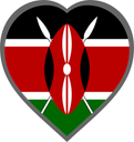 Kenya Heart Badge