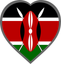 Kenya Heart Badge
