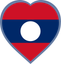 Laos Heart Badge