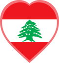 Lebanon Heart Badge