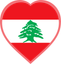 Lebanon Heart Badge