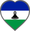 Lesotho Heart Badge