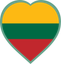 Lithuania Heart Badge