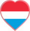 Luxembourg Heart Badge