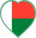 Madagascar Heart Badge