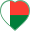 Madagascar Heart Badge