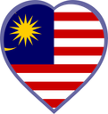 Malaysia Heart Badge
