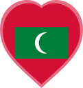 Maldives Heart Badge