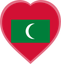 Maldives Heart Badge
