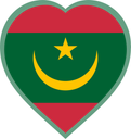 Mauritania Heart Badge