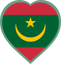 Mauritania Heart Badge