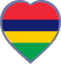 Mauritius Heart Badge