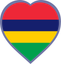 Mauritius Heart Badge