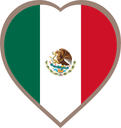 Mexico Heart Badge