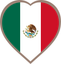 Mexico Heart Badge