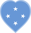 Micronesia Heart Badge