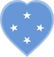 Micronesia Heart Badge