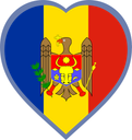 Moldova Heart Badge