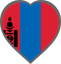 Mongolia Heart Badge