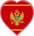 Черногория Значок-сердце