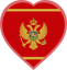 Montenegro Heart Badge