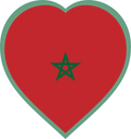 Morocco Heart Badge