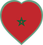 Morocco Heart Badge