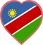 Namibia Heart Badge