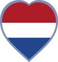 Netherlands Heart Badge