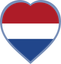 Netherlands Heart Badge