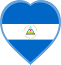 Nicaragua Heart Badge