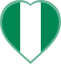 Nigeria Heart Badge