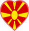North Macedonia Heart Badge