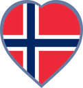 Norway Heart Badge