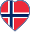 Norway Heart Badge