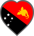 Papua New Guinea Heart Badge