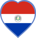 Paraguay Heart Badge