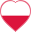 Poland Heart Badge