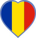 Romania Heart Badge