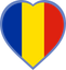 Romania Heart Badge