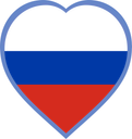 Russia Heart Badge