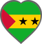 São Tomé and Príncipe Heart Badge