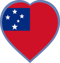 Samoa Heart Badge