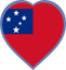 Samoa Heart Badge