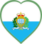 San Marino Heart Badge