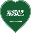 Saudi Arabia Heart Badge